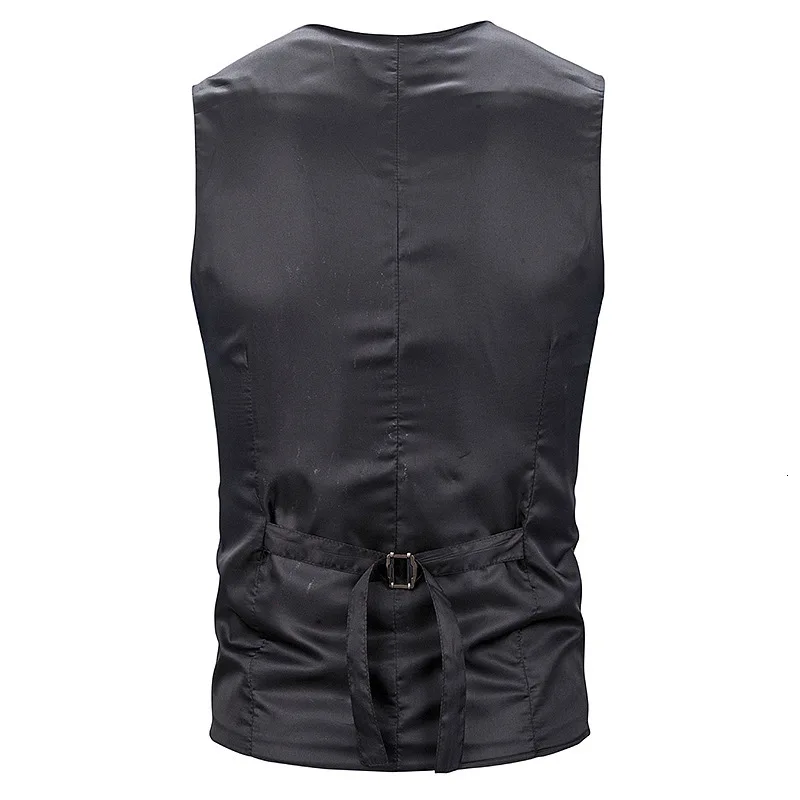 Новое поступление платья без рукавов костюм для Для мужчин Slim Fit Для мужчин s Мужская жилетка, костюм жилет Homme Повседневное без рукавов для официальных мероприятий, Бизнес куртка M78