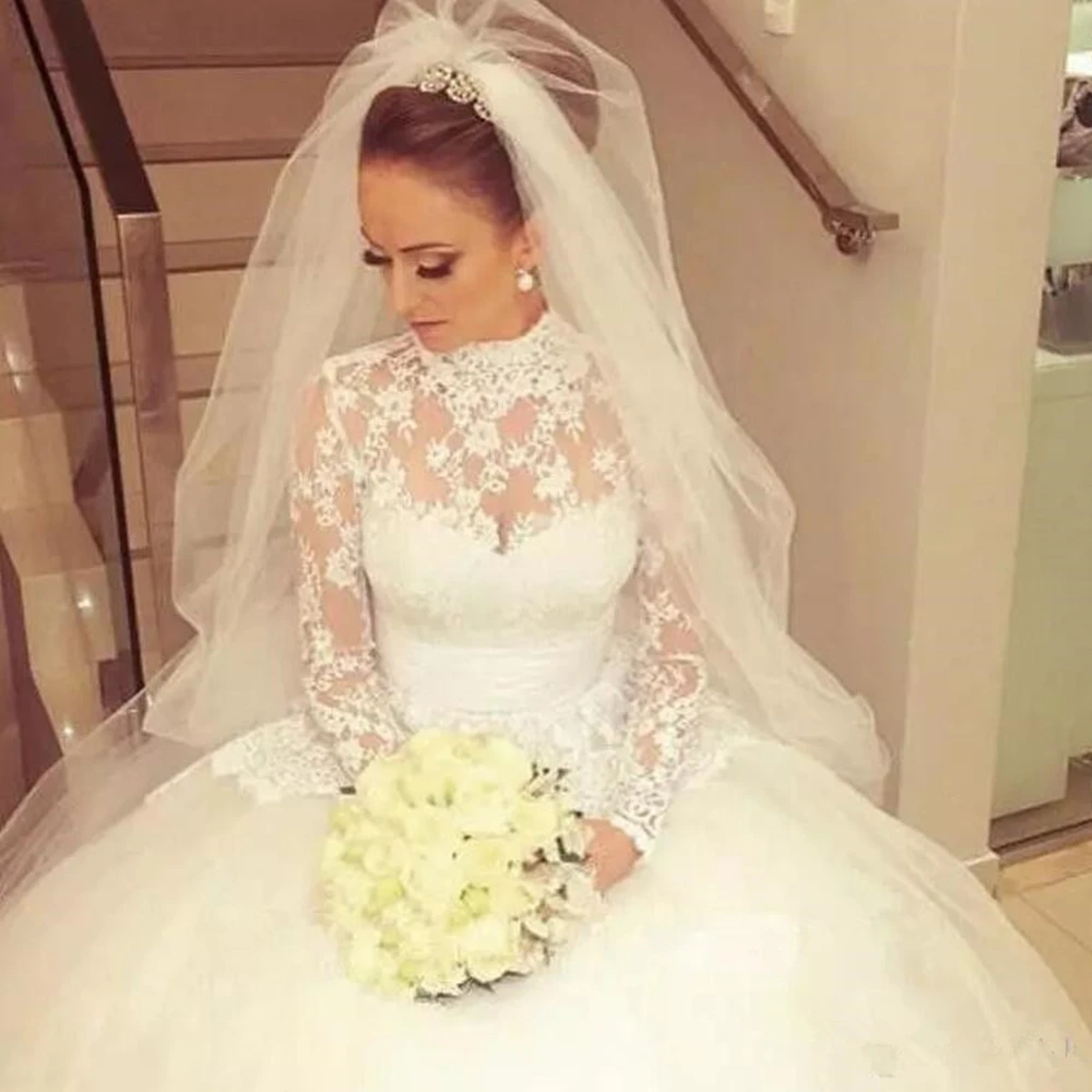 vintage-high-neck-full-lace-wedding-dresses-princess-sheer-neck-long-sleeves-wedding-gowns-back-bow-bal    l-gown-bridal-gowns