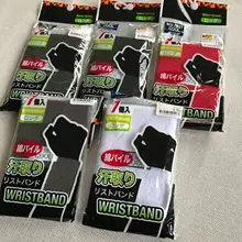 Заказы экспортируются в Японию, многофункциональный хлопковый впитывающий пот спортивный вышитый браслет для волос