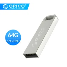 ORICO Металл USB2.0 USB флеш-накопитель 64 ГБ 32 ГБ 16 ГБ флеш-накопитель Флешка USB флешка Водонепроницаемый Металл Серебро Memoria флеш-накопитель Memoria CEL