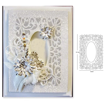 

Hollow Out Flower Dies Rectangle Frame Metal Cutting Dies New 2020 Dies Scrapbooking Card Making Embossing Stencil Die Cut