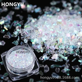 

Manicure New Style Christmas Snowflake Adhesive Paper Glass Candy Paper Laser Sticker Nail Ornament