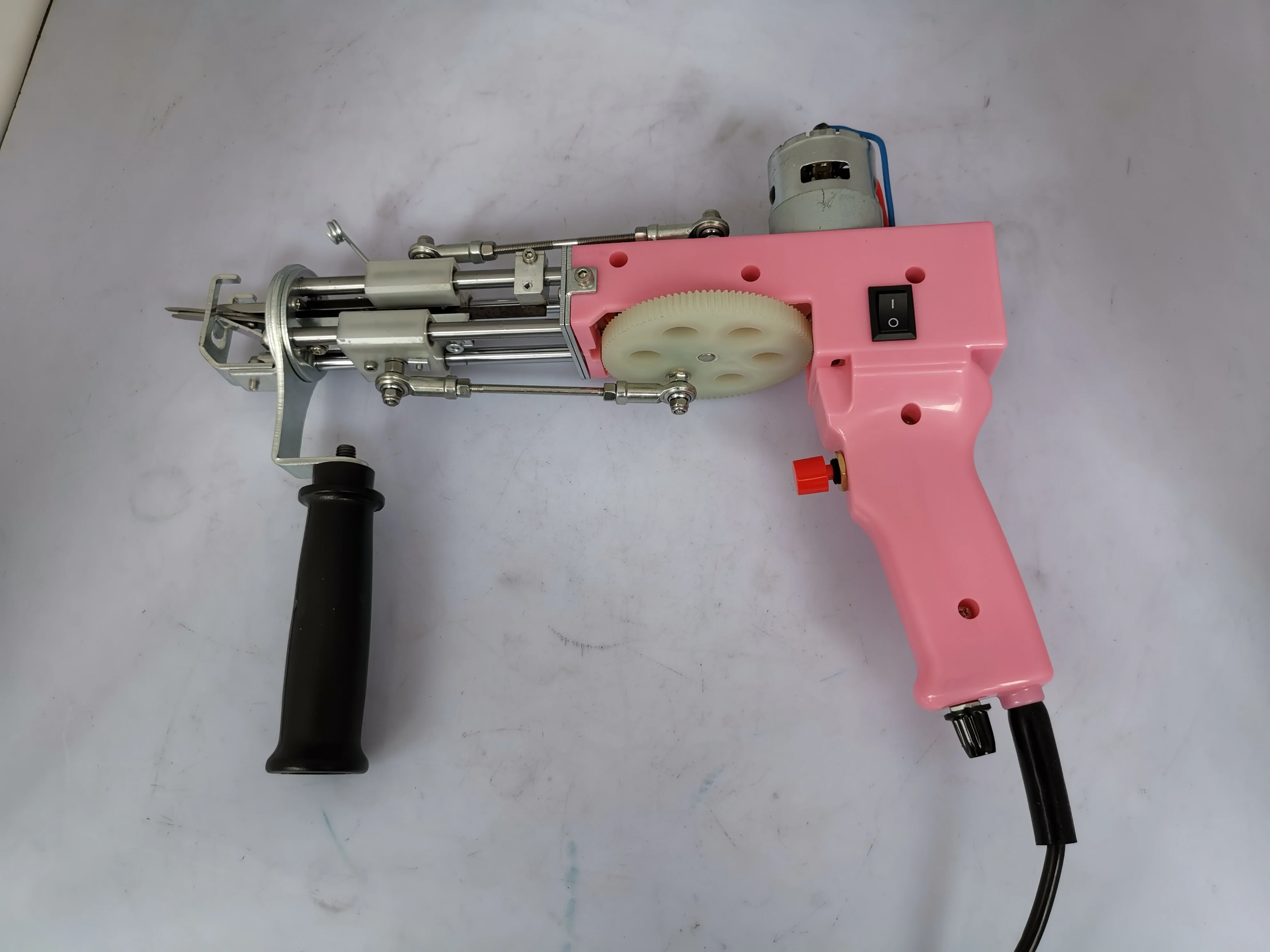2 In 1 Pink Electric Carpet Weaving Flocking Machine Carpet Tufting Gun Can Do Loop Pile And Cut Pile DIY Hand Tools TD-03