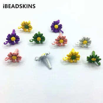 

New arrival! 18x14mm 100pcs Zinc Alloy Flower shape Earrings stud for Necklace Earrings parts,hand Made Earrings Jewelry DIY