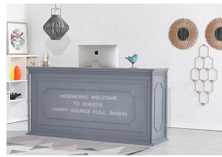 Shop small cashier european-style clothing store counter Nordic restaurant reception front desk coffee shop milk tea shop bar
