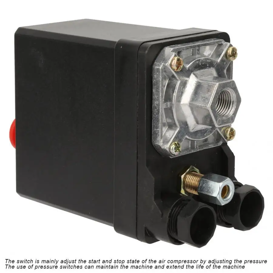 Вертикальная ВЕРТИКАЛЬ с одним отверстием регулятор давления для воздушного компрессора 75~ 175psi 380V