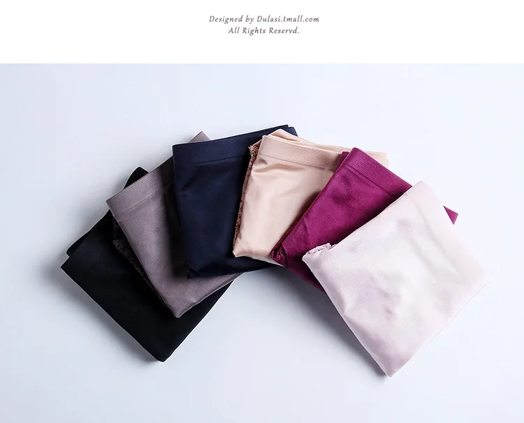 Роскошные кружевные трусики UNLIMON бесшовные с прострочкой шесть цветов