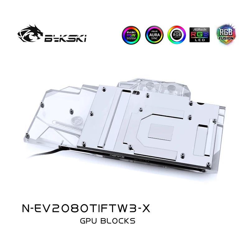 Bykski водный блок для EVGA RTX2080TI FTW3 водяное охлаждение GPU Блок кулер VGA совместимая