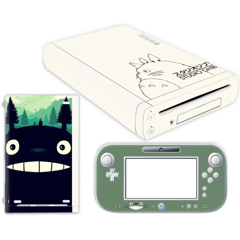 Cute designFor W ii U Console Cover with  Remotes Con4roller Skins For Nintend w ii u sticker for w ii u skin-- 