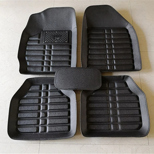 Black Heavy Duty Rubber Floor Mats For Car Suv Truck All Weather Protection  - Floor Mats - AliExpress