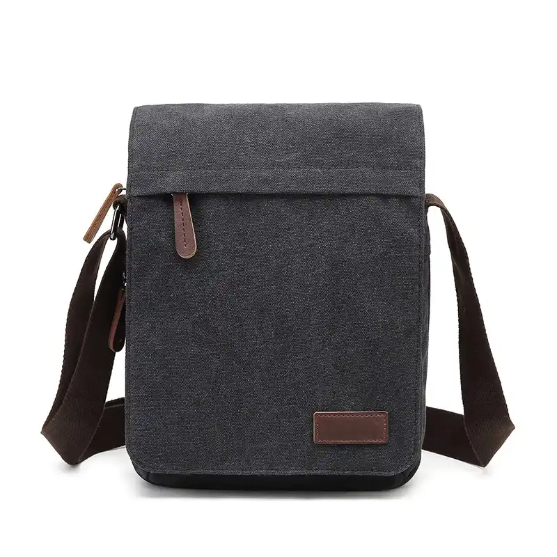 men's canvas crossbody shoulder bag
