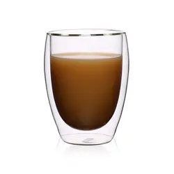 2 \ 4 \ 6 шт термостойкая двойная стеклянная чашка ручной работы Креативные пивные чайные кружки Посуда для напитков пиво кофе Набор чашек