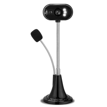 

USB HD Webcam Camera with Mic Night Vision for Desktop Computer PC Laptop Home Office NK-Shopping