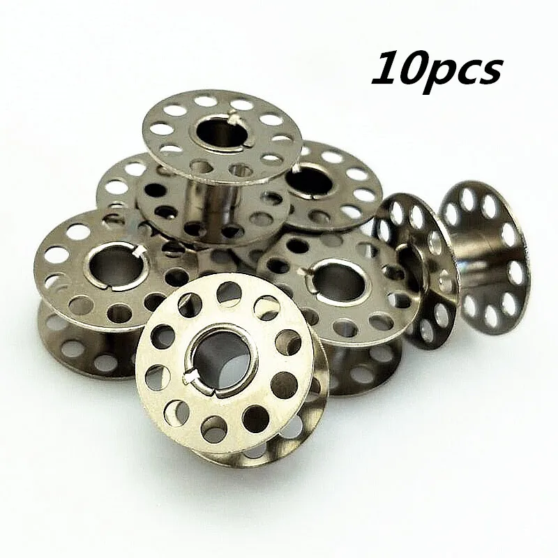 Spoline universali di metallo per macchine da cucire, altezza 9mm, diametro 21mm