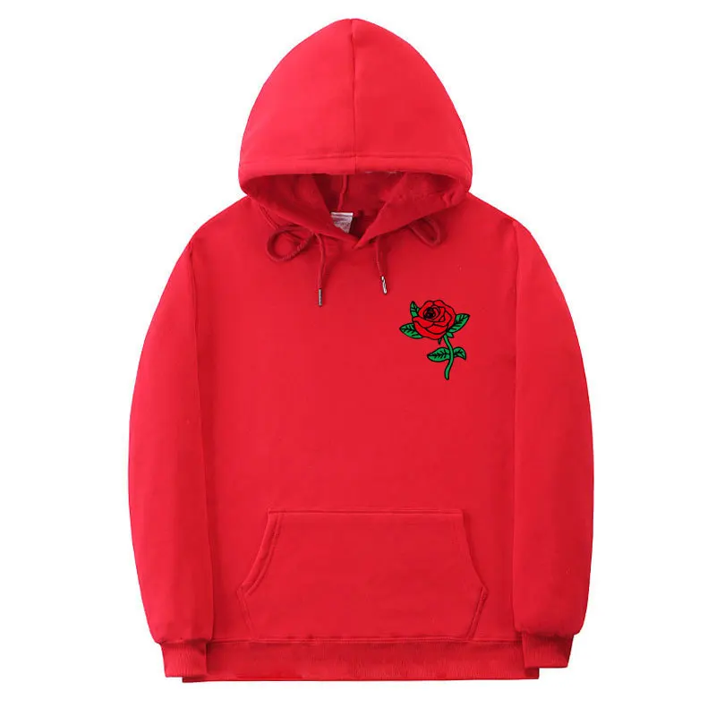 New Fashion 2019 Autumn Winter Latest Harajuku Poison Rose Print Hoodies High Quality Men Women Hip Hop Streetwear Clothing
