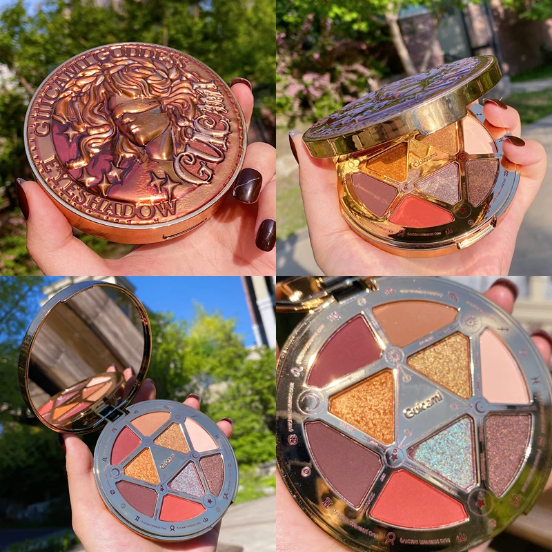 

9 Color Glitter Metallic Eyeshadow Makeup Pallete Matte Eyeshadow Palette Shimmer and Shine Pigmented Eyeshadow Powder Cosmetic