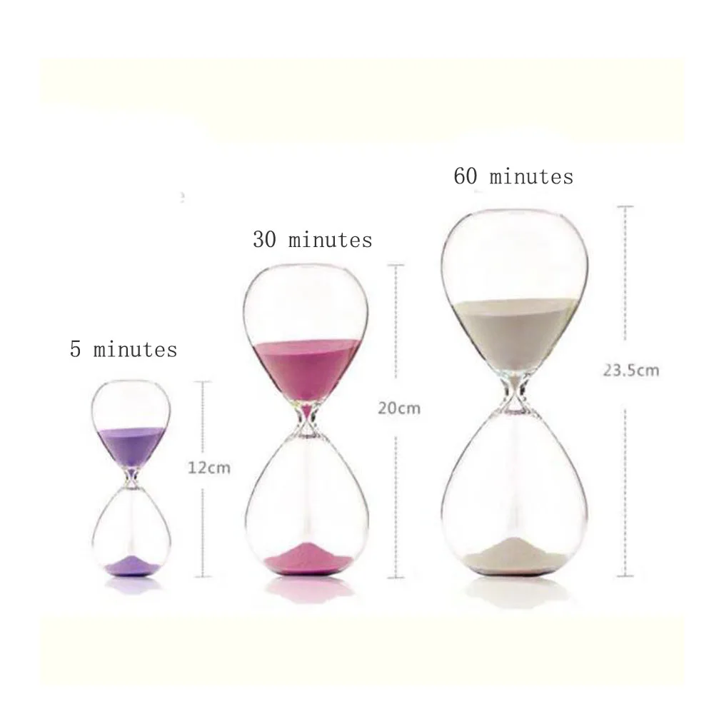 Description Picture 3 of item5/10/30/60 Minute Hourglass Timer for Cooking Kids Brushing Teeth Sand Clock Kids Cooking Hourglasses Clock Gift Desktop Decorat
