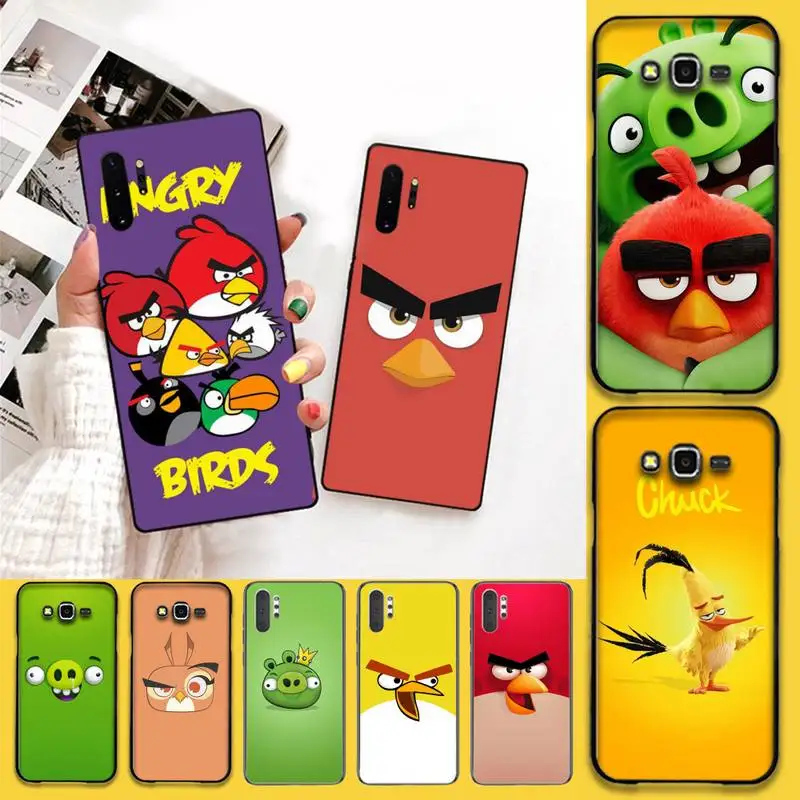 Милый чехол для телефона Angry bird Samsung Galaxy Note20 ultra 7 8 9 10 Plus lite J7 J8 2018 Prime|Бамперы| |