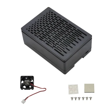

For Raspberry Pi 4B 3.5 Inch Protective ABS Case with Cooling Fan Support Display Screen for Raspberry Pi 4 Model B