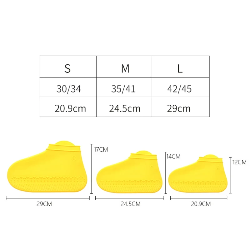 1 пара чехол для обуви силиконовый водонепроницаемый прочный нескользящий протектор для обуви для взрослых детей Защита для помещений