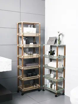 

Multi-layer gap storage rack kitchen refrigerator floor clearance fruit and vegetable kitchen trolley trolley sewing machine