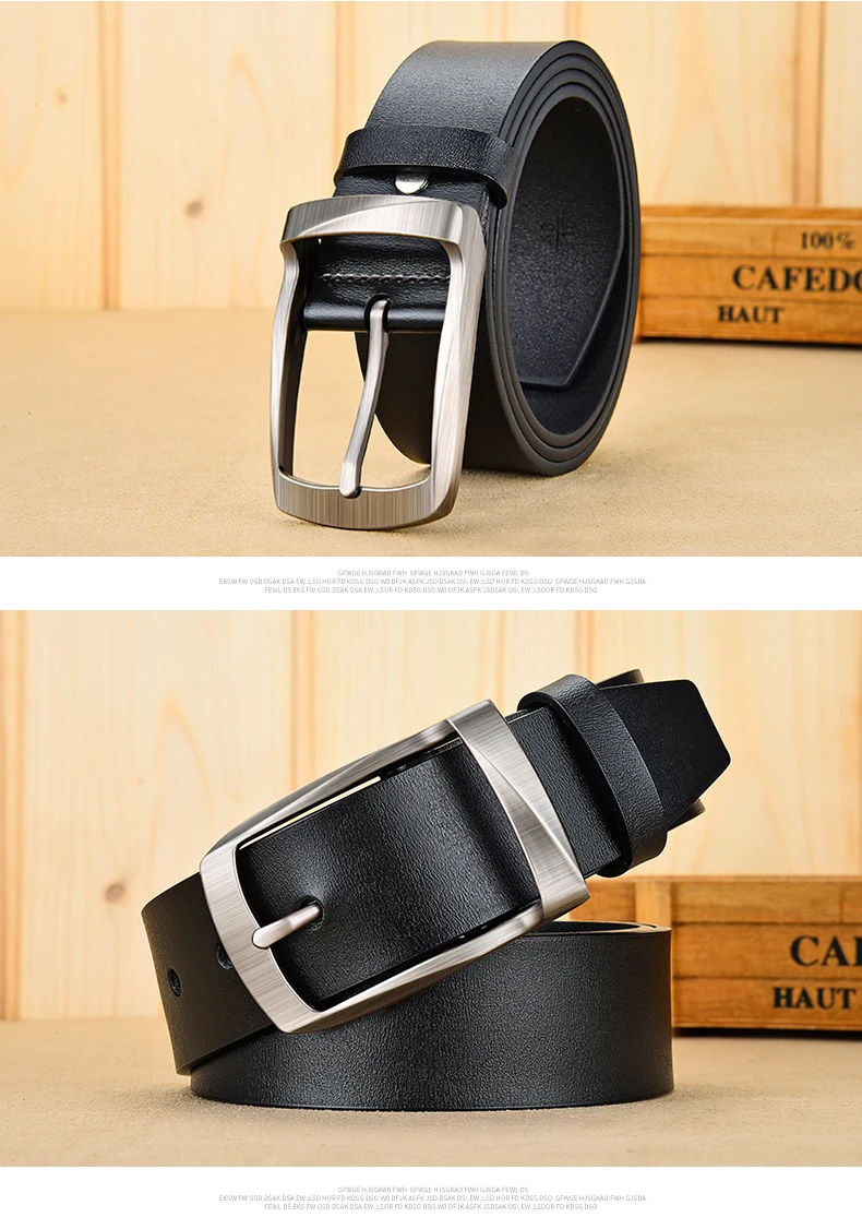 JIFANPAUL men's business retro fashion belt alloy material pin buckle with trend jeans students high quality belt free shipping