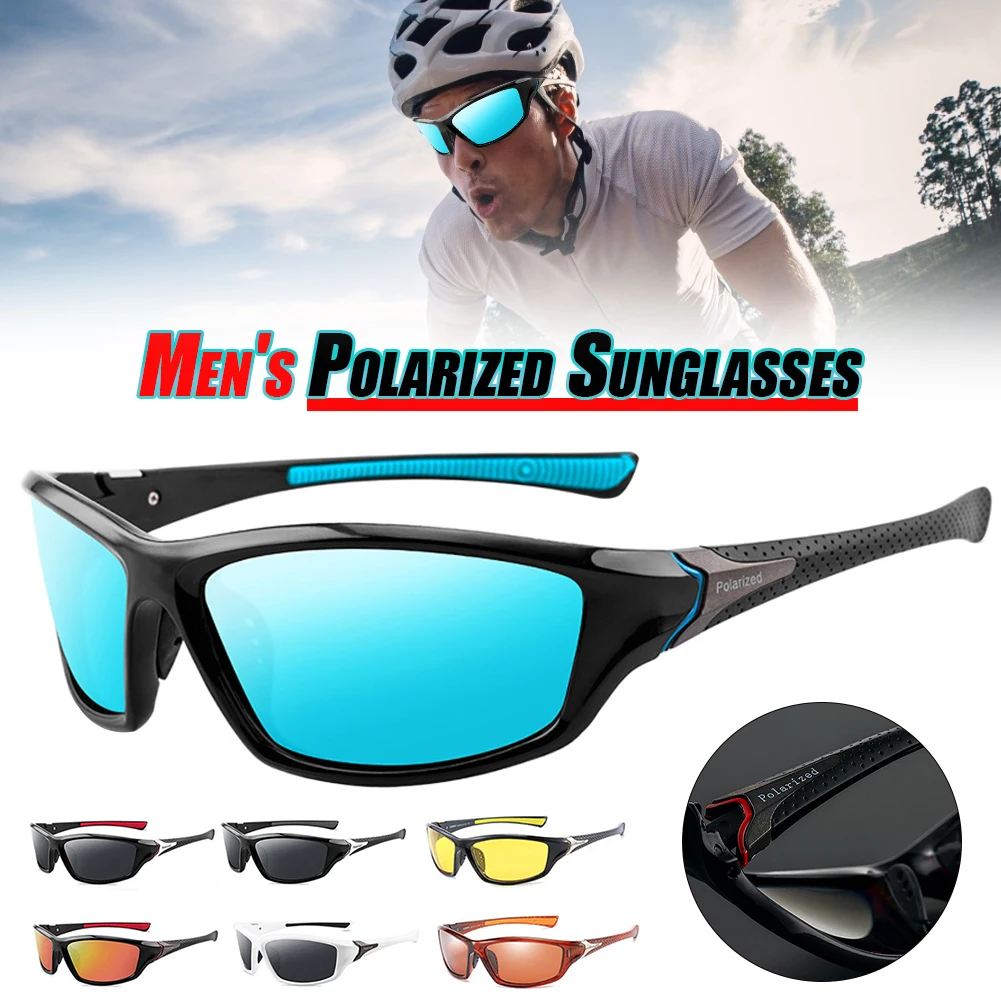 Cycling Sports Goggles,Windproof Sunglasses Polarized Cycling Glasses with UV Protection