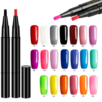 Billig Frauen Nail Art Gel Nagellack Stift Werkzeug DIY Salon Maniküre Nail Art Werkzeug EY669
