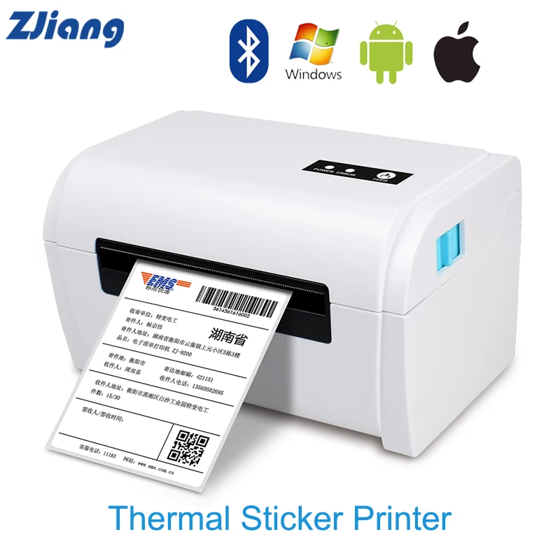 Thermal Sticker Printer Bluetooth Label Printer Machine For Electronic Waybill Shelf Clothing Jewelry Usb Label - Printers - AliExpress