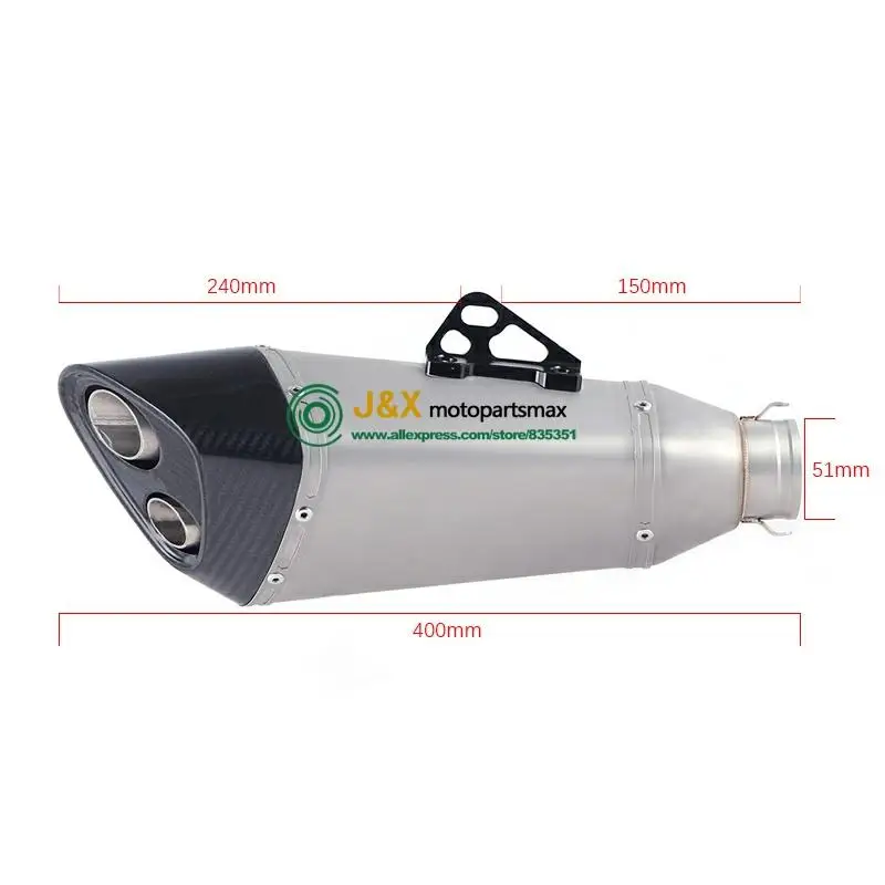 MT-03 MT03 мотоцикл глушитель трубы среднего звенья трубы Escape для YAMAHA YZF-R3 R3 R25 R30 слипоны