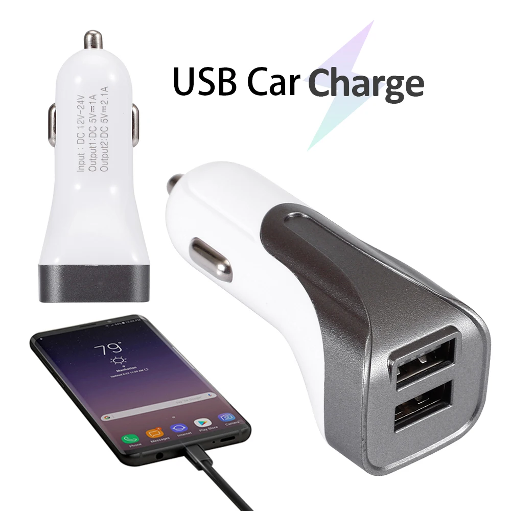 

3.1A Dual USB Car Charger Universal Mobile Phone Car-Charger for Xiaomi Samsung S8 iPhone 6 6s 7 8 Plus Tablet