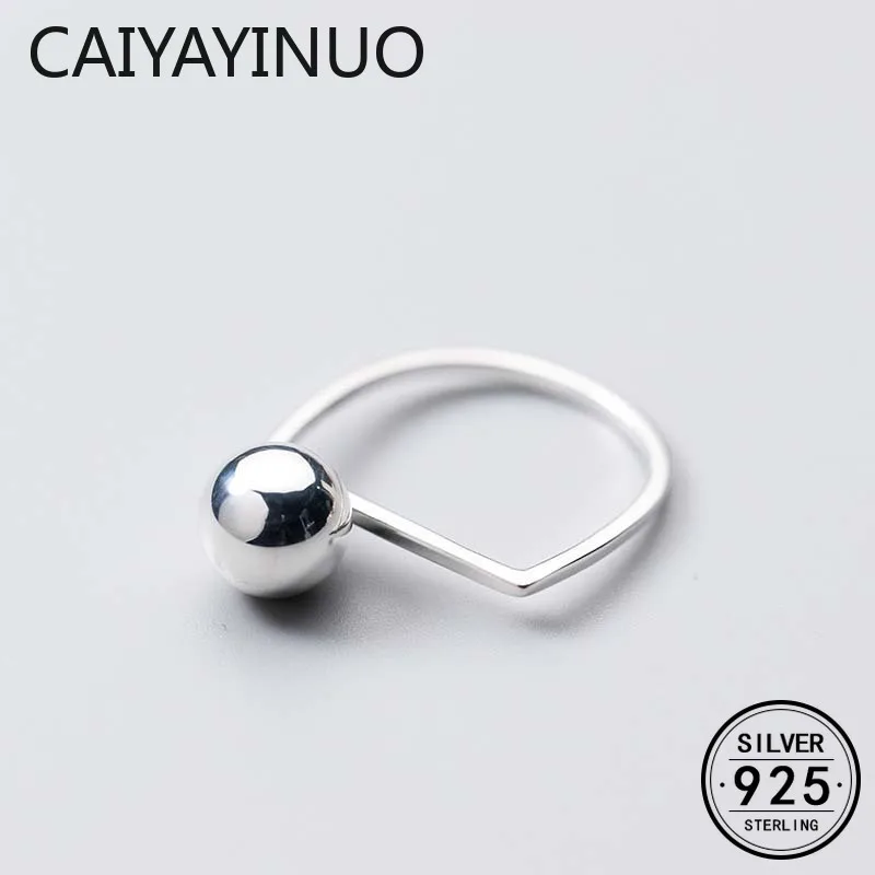 

CAIYAYINUO New Hot Unique Charming Sterling-silver-jewelry Forefinger Ring Fine Jewelry Accessories for Women Anniversary Gift