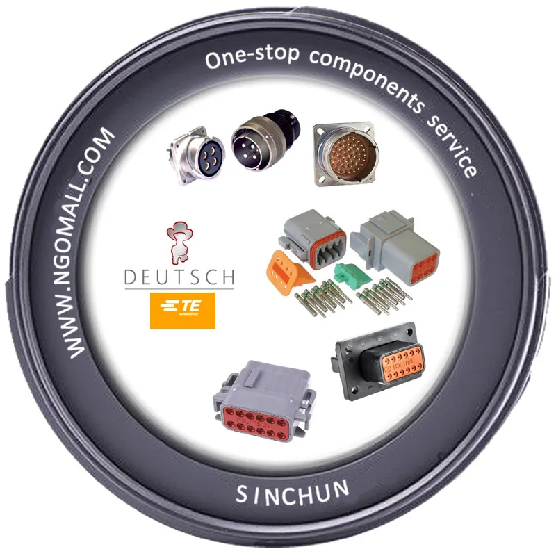 

Deutsch Circle Rectangular Connector Housing Connector Terminal Export DT06-08SA-CE10