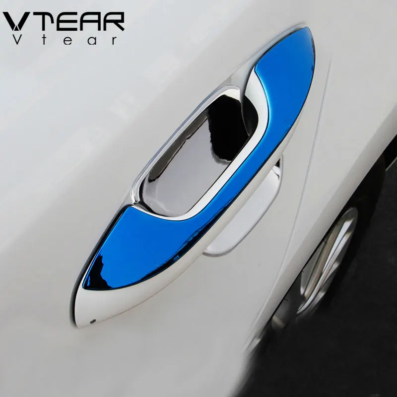 For Kia Rio 4 X-line Door Handle Cover Trim Chromium Bowl Pull Chrome Car-styling Exterior Decoration Accessories Vtear-19