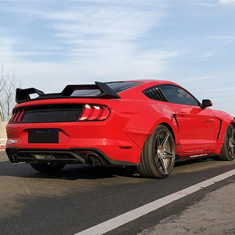 Для аксессуаров колпак колеса mustang ford mustang комплект кузова автомобиля широкофюзеляжный FRP материал колпак колеса 8 шт. задний спойлер