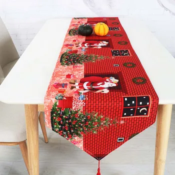 

Christmas Table Cover Durable Delicate Printing Table Cover Xmas Christmas Home Decorations for Restaurant