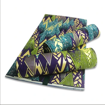 

African Batik Brode Cotton Stretch Ankara Print Fabric Nigerian Wax Fabric for Dress Sewing Wedding