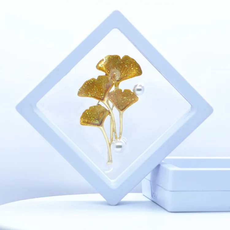 Photo Frame Acrylic Display Holder Display Case DIY Still Life Display Photo Frame PE Film Dustproof Exhibition Decoration Suspended Floating Ring Earrings Display Rack Case