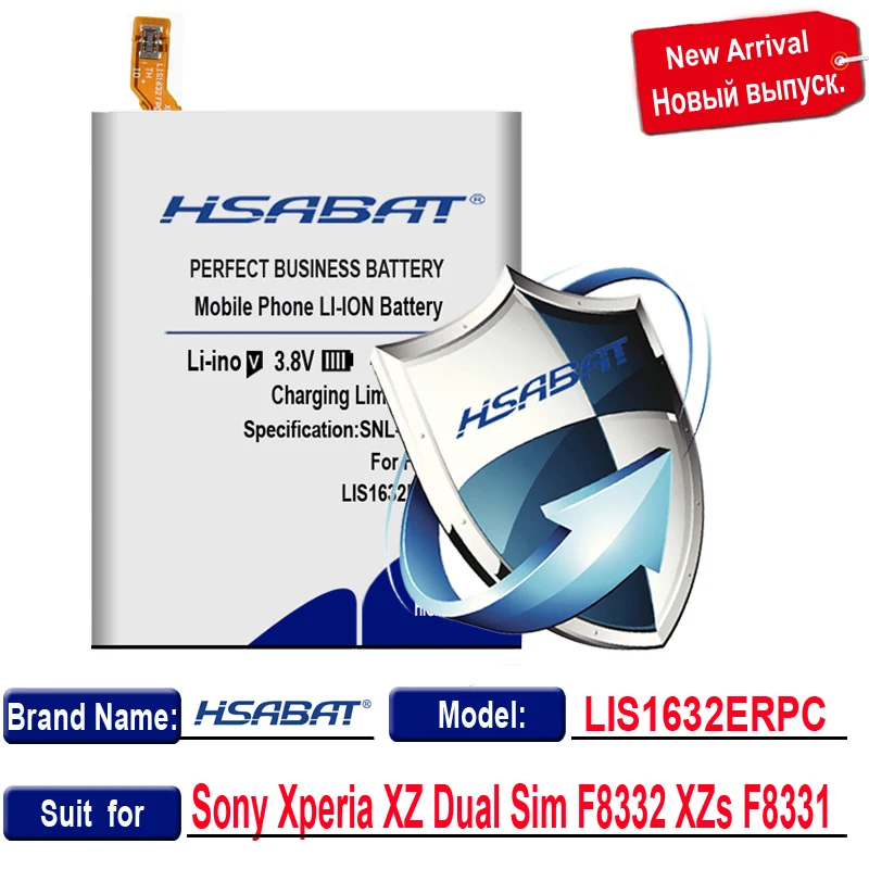 HSABAT LIS1632ERPC 4550 мАч для sony Xperia XZ Dual Sim F8332 XZs F8331 батарея