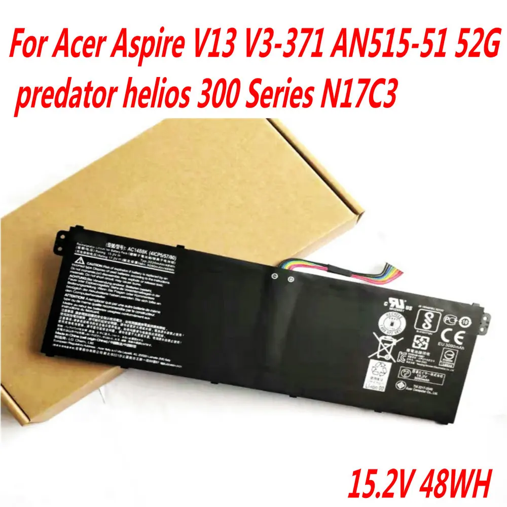 Bateria do Portátil para Acer Aspire V13 V3371 An51551 52g Predador Helios 300 Series N17c3 Alta Qualidade 15.2v 3220mah