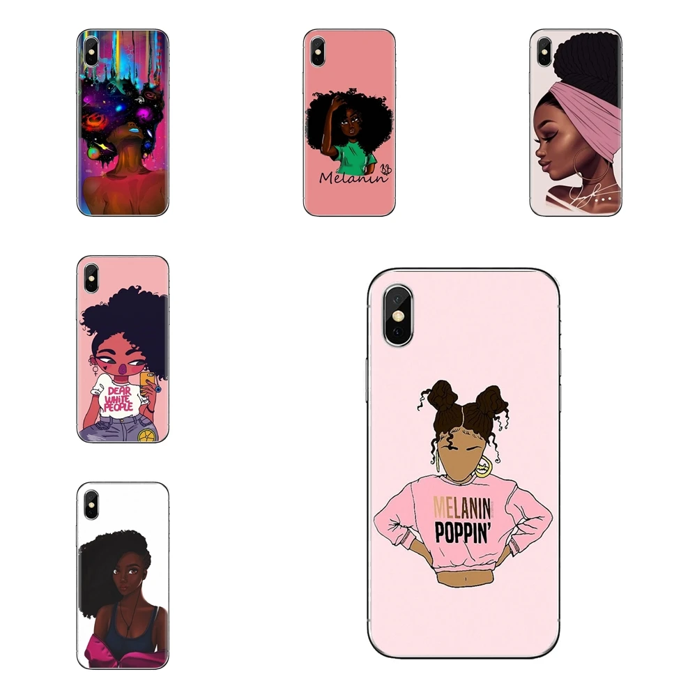 Transparent Soft Cases Covers 2bunz Melanin Poppin Aba For iPod Touch Apple iPhone 4 4S 5 5S SE 5C 6 6S 7 8 X XR XS Plus MAX |