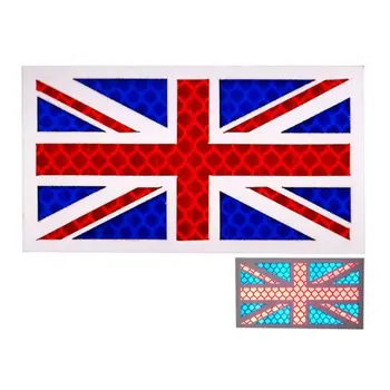 

UK National Flag Reflective Fabric Patch Magic Stickers Badge Decoration Arts Crafts Sewing Accessories