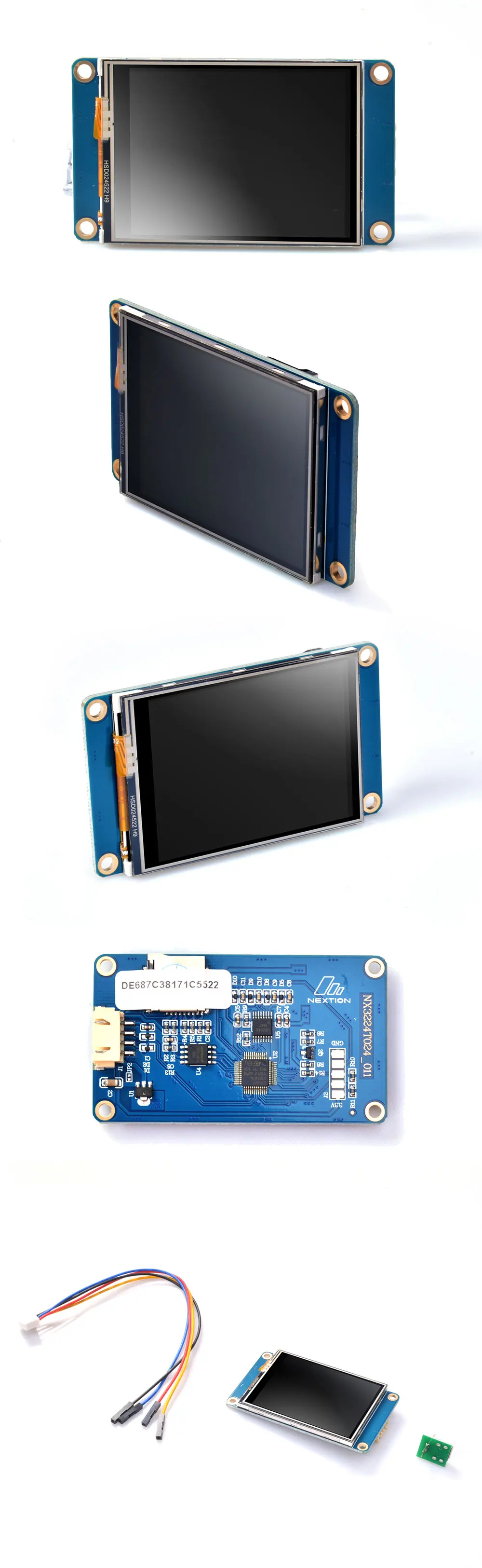 Nextion NX3224T024-2,4 ''полноцветный HMI Интеллектуальный lcd резистивный сенсорный дисплей модуль легко работать для основных программистов
