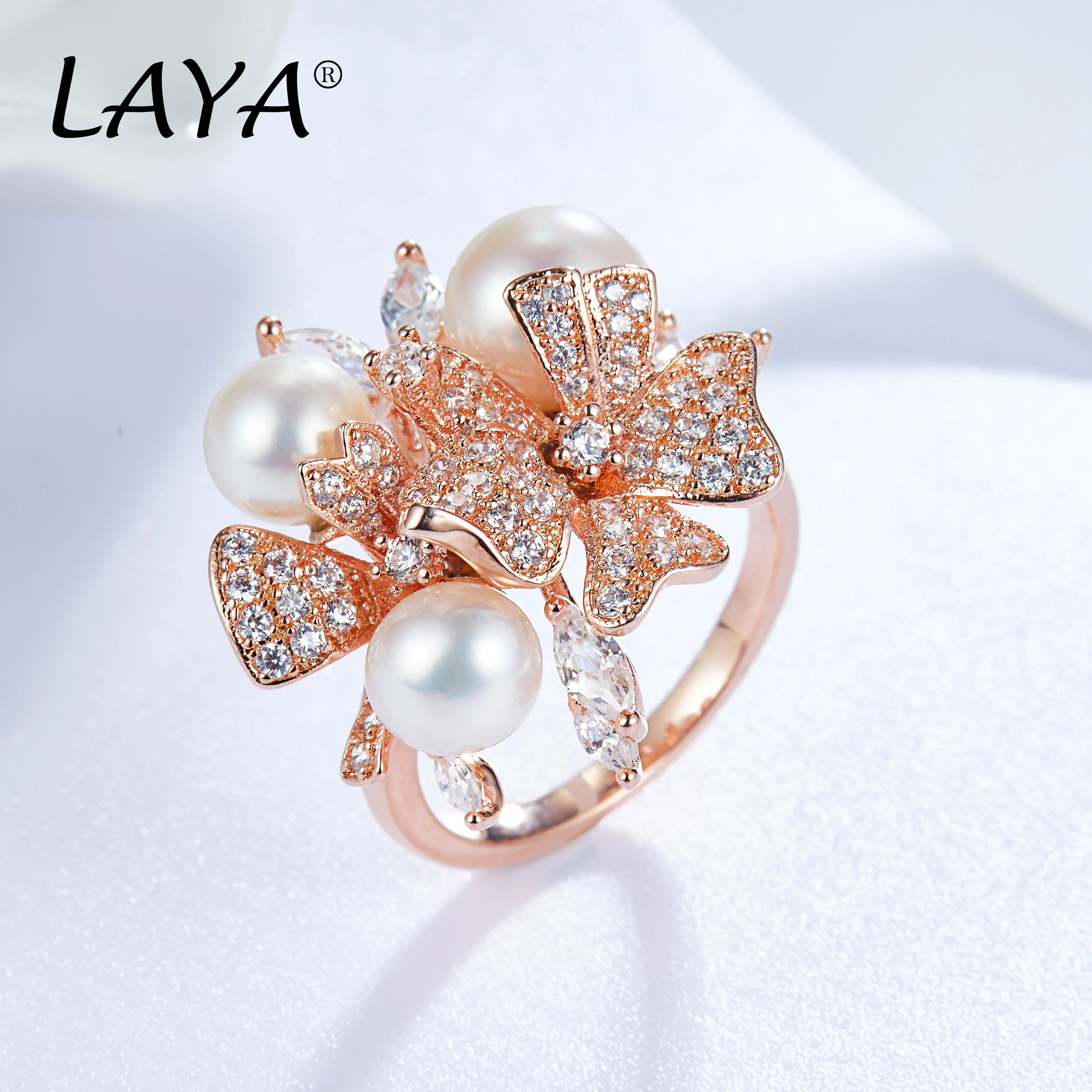 LAYA 샤이닝 지르콘 쉘 진주 귀걸이 반지 목걸이 세트, 여성용 웨딩 럭셔리 쥬얼리 2022 트렌드