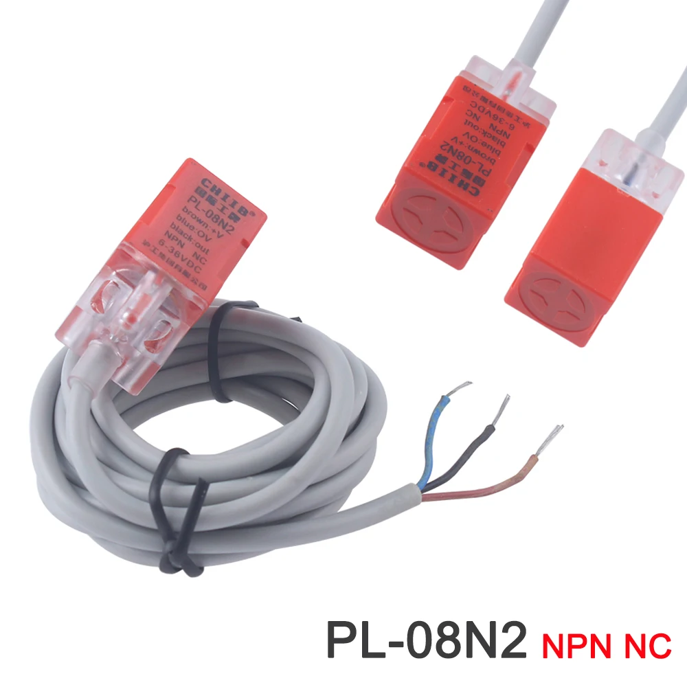 1PC Proximity Switch for PL-08N Sensing Distance = 8mm NPN out DC10-30V 
