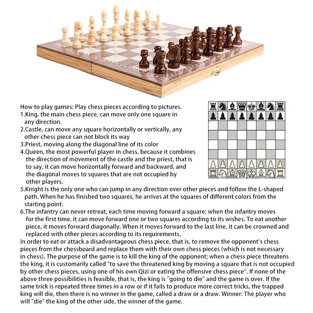 3 в 1 головоломки шахматы нарды складные деревянные шахматы фигурки кости игры