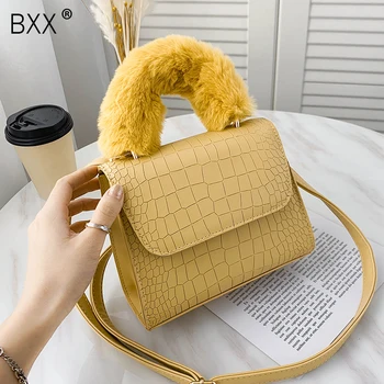 

[BXX] Crocodile Pattern Small PU Leather Crossbody Bags For Women 2020 Autumn Winter Shoulder Handbags Female Travel Bag HO479