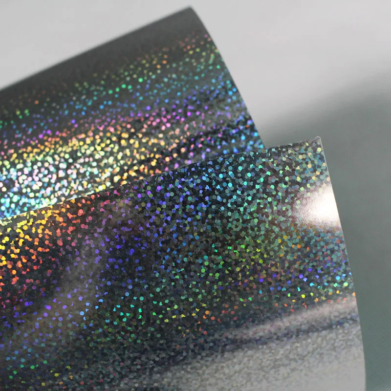 Free shipping 1 sheet 25cmx100cm hologram Heat Transfer Vinyl Laser Silver Iron on Film HTV T-shirt