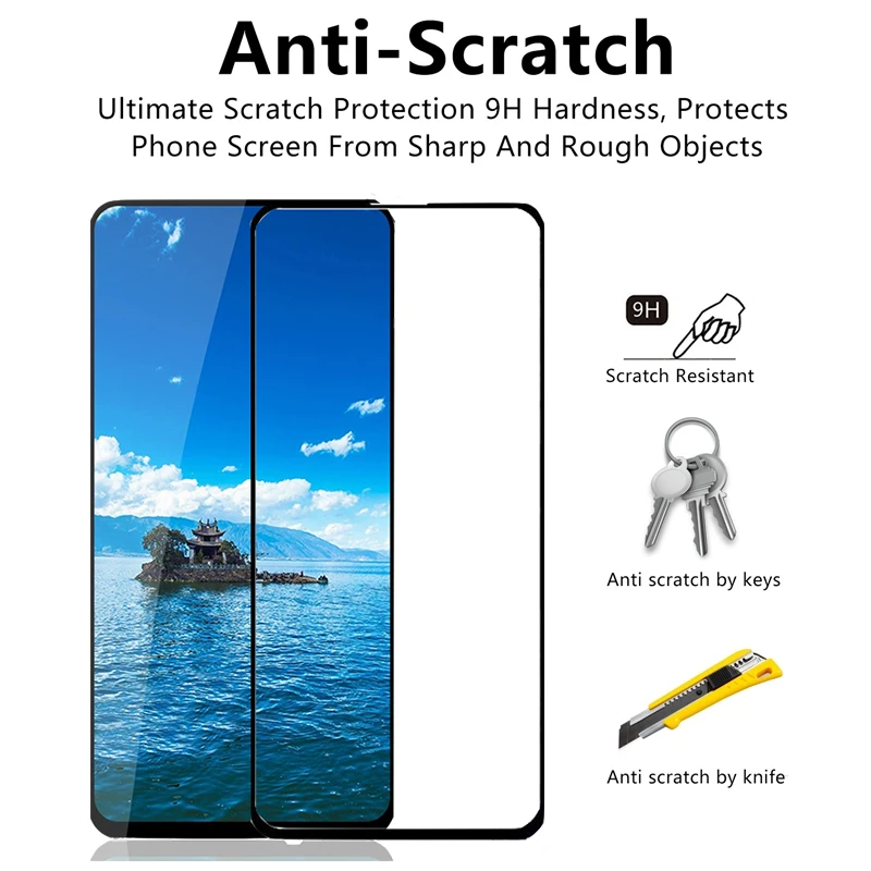 Закаленное стекло для huawei P Smart Z, защитное стекло, полное покрытие, Защита экрана для hauwei Y9 Prime P Smart