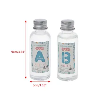 

3 Ounce Quick Curing AB Resin 1:1 Kit Clear Hard Epoxy Resin For Jewelry Making